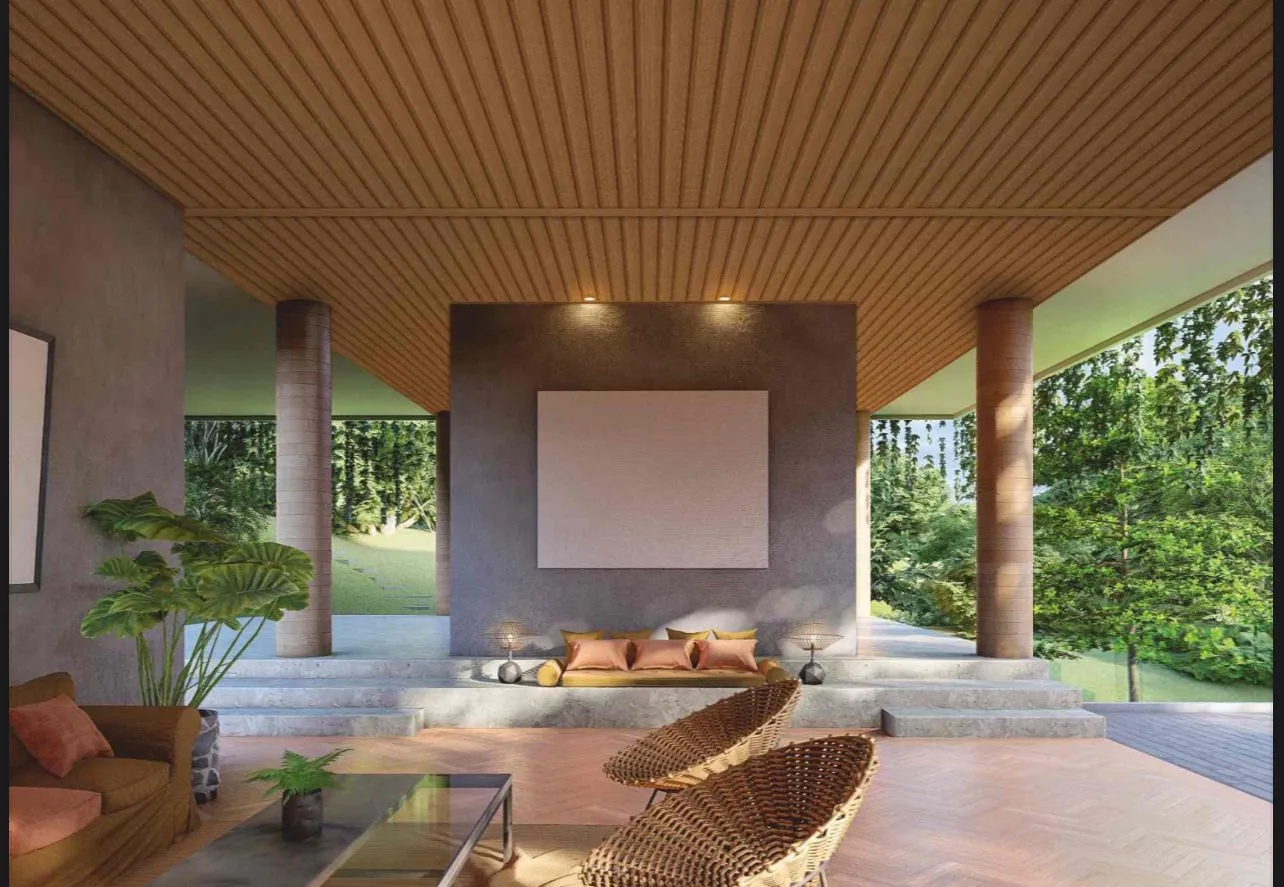 Aeroplast Soffit Panel in modern PVC design