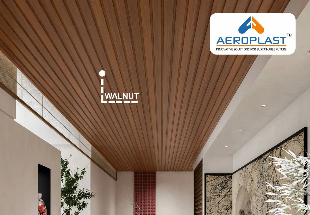 Aeroplast Walnut Finish Soffit Panel